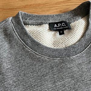 A.P.C. Grey Sweatshirt Men's Size M